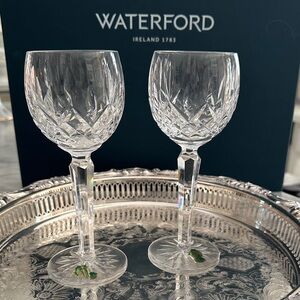 Waterford Crystal Lismore Hoch Wine Glasses (ca.1980) Perfect Condition